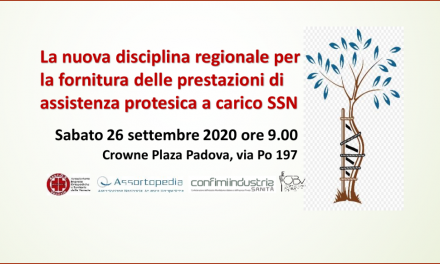 Nuova disciplina fornitura prestazioni assistenza protesica – 26 settembre a Padova