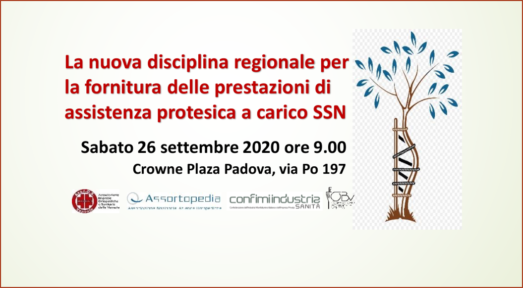 Nuova disciplina fornitura prestazioni assistenza protesica – 26 settembre a Padova